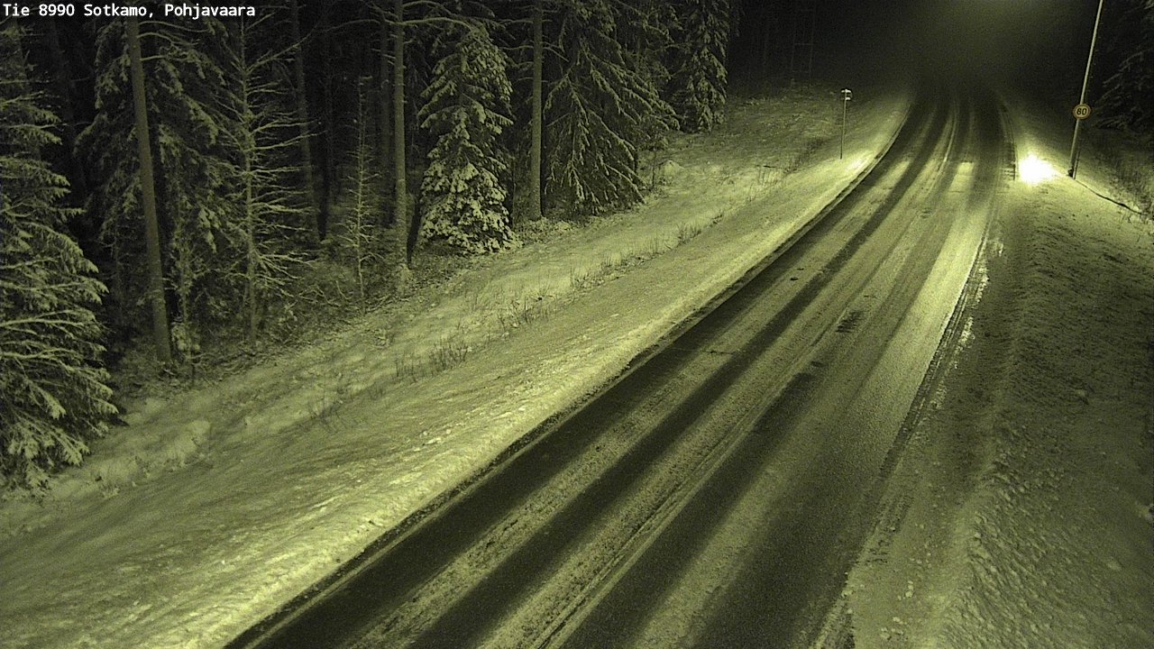 Weather Camera Image Väg 8990 Sotkamo, Pohjavaara, Sotkamo, Kainuu
