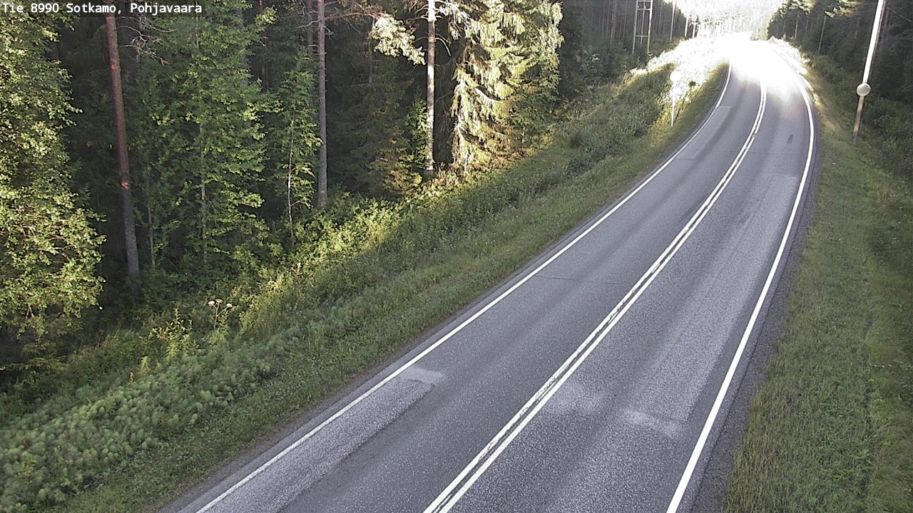 Weather Camera Image Road 8990 Sotkamo, Pohjavaara, Sotkamo, Kainuu
