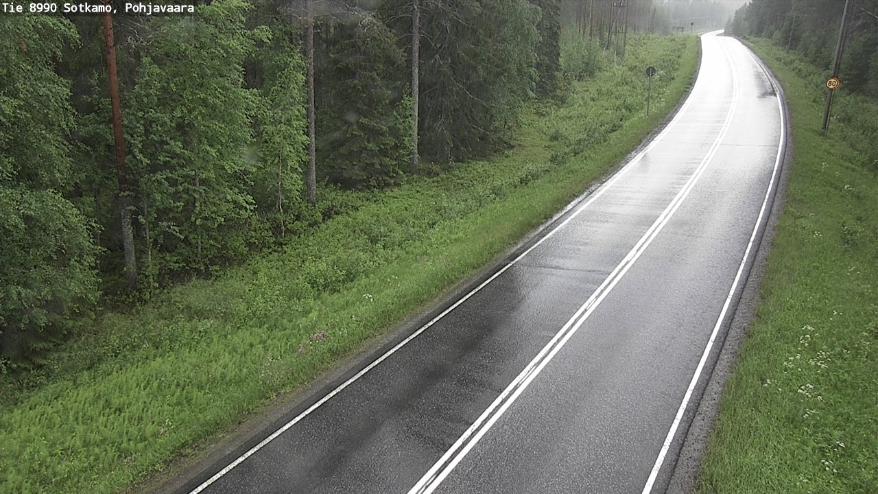 Weather Camera Image Road 8990 Sotkamo, Pohjavaara, Sotkamo, Kainuu