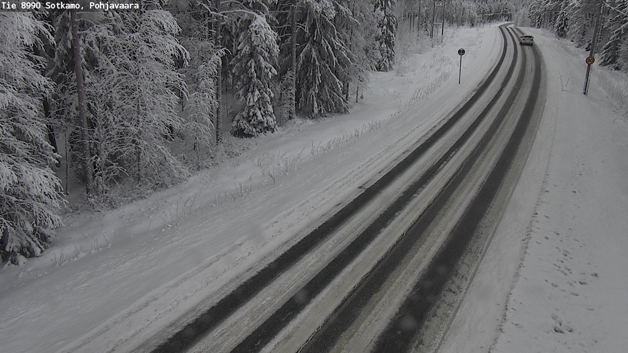 Weather Camera Image Road 8990 Sotkamo, Pohjavaara, Sotkamo, Kainuu