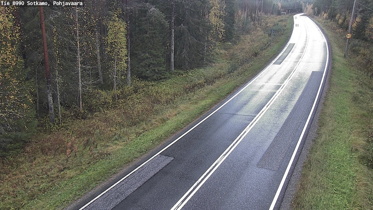 Weather Camera Image Road 8990 Sotkamo, Pohjavaara, Sotkamo, Kainuu