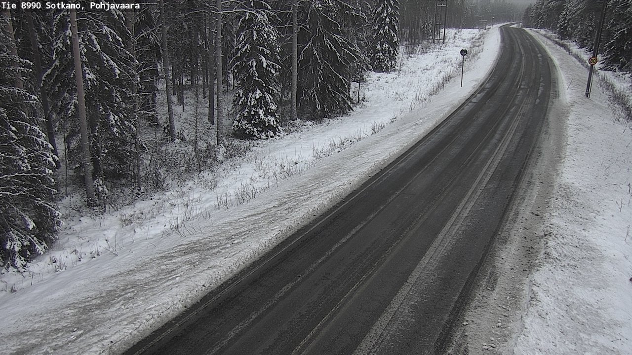 Weather Camera Image Väg 8990 Sotkamo, Pohjavaara, Sotkamo, Kainuu