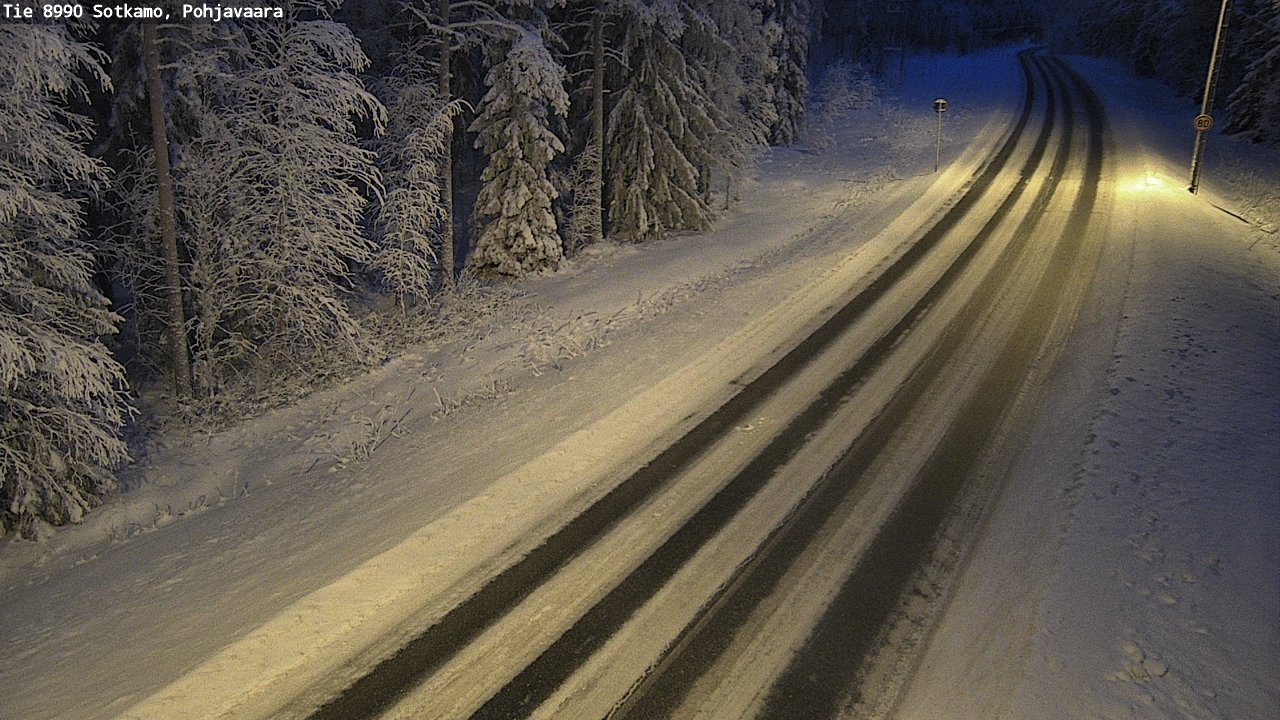 Weather Camera Image Road 8990 Sotkamo, Pohjavaara, Sotkamo, Kainuu