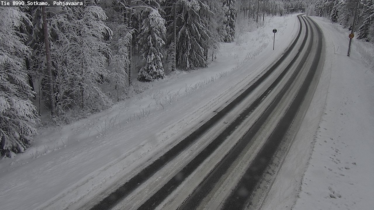 Weather Camera Image Road 8990 Sotkamo, Pohjavaara, Sotkamo, Kainuu