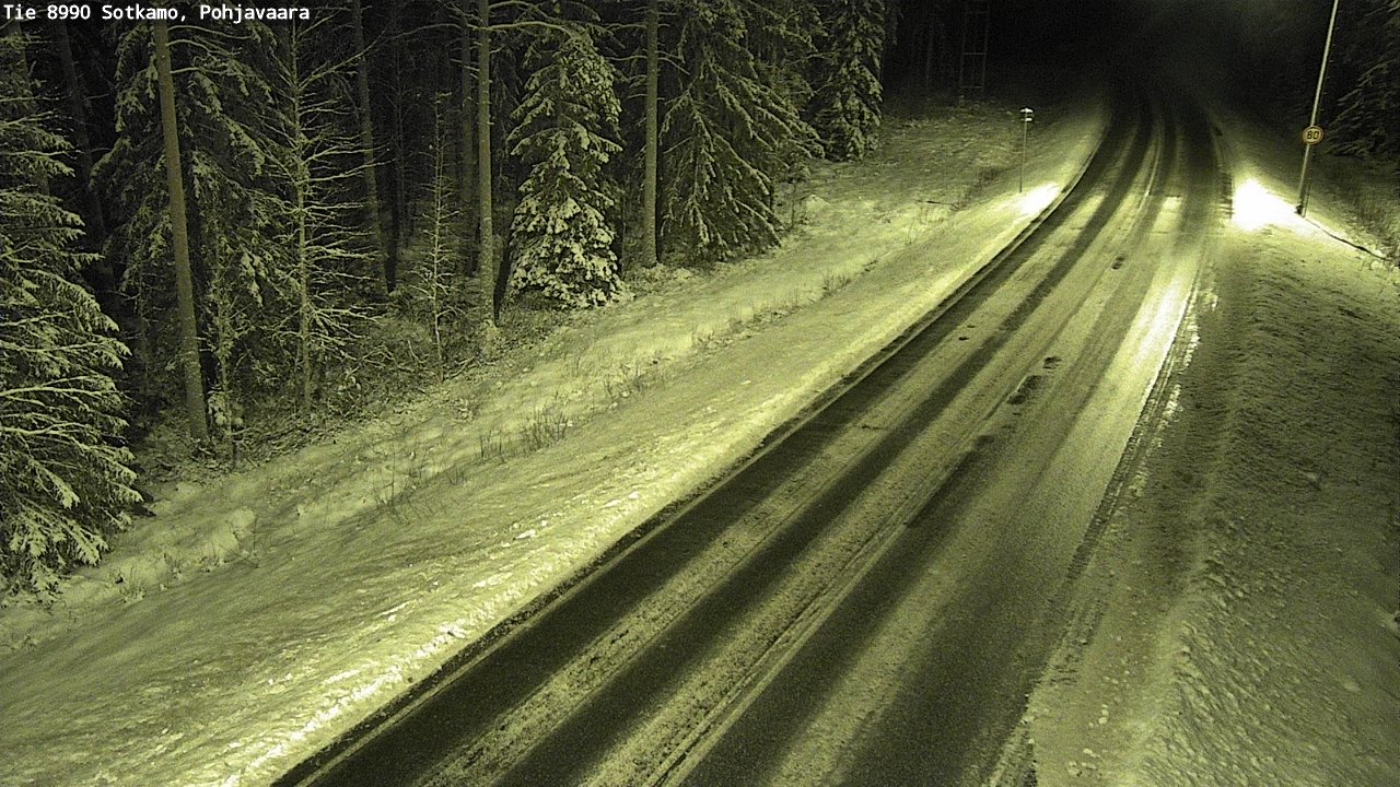 Weather Camera Image Väg 8990 Sotkamo, Pohjavaara, Sotkamo, Kainuu