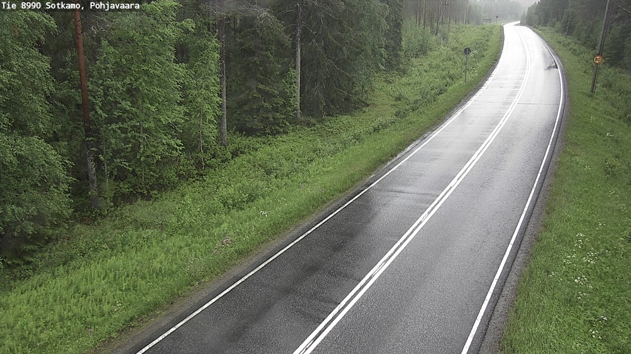 Weather Camera Image Road 8990 Sotkamo, Pohjavaara, Sotkamo, Kainuu