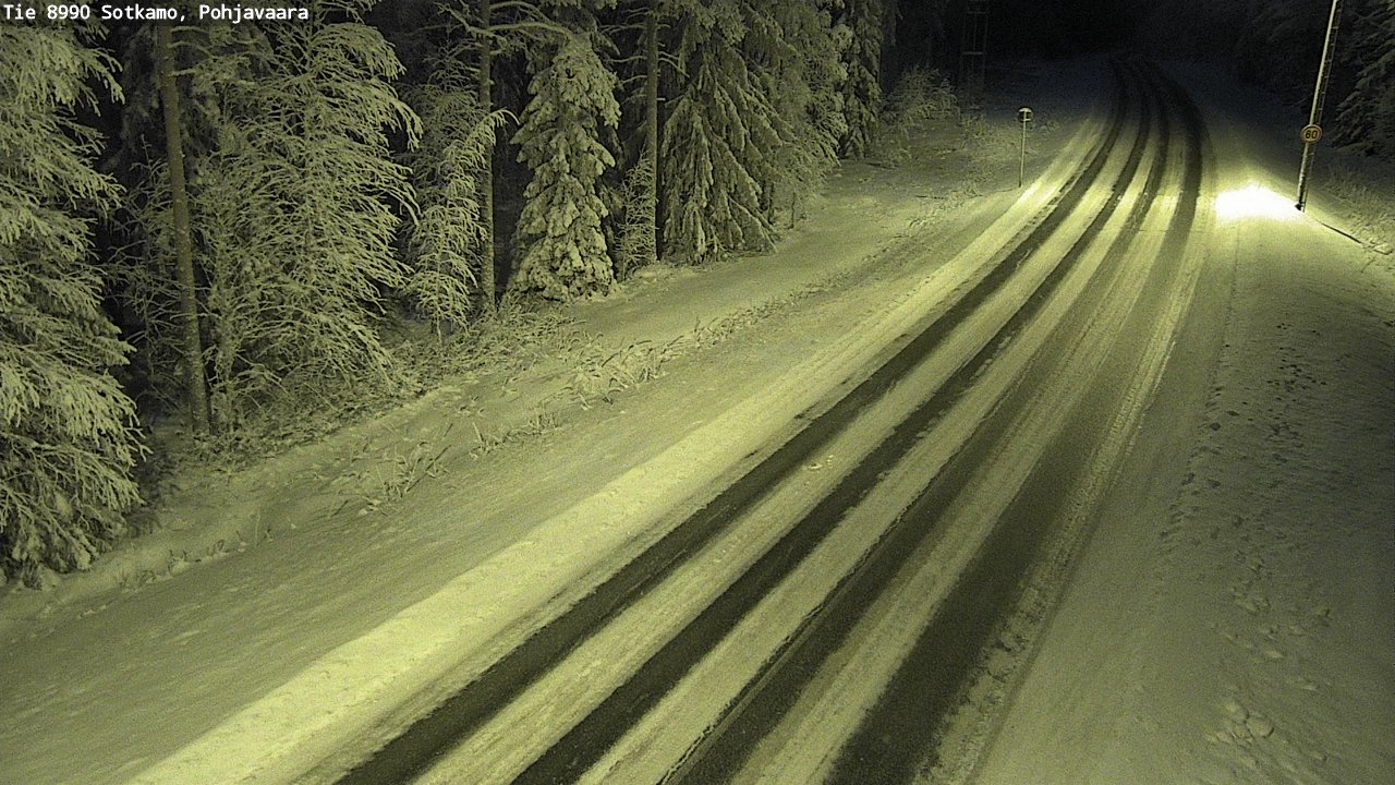 Weather Camera Image Road 8990 Sotkamo, Pohjavaara, Sotkamo, Kainuu