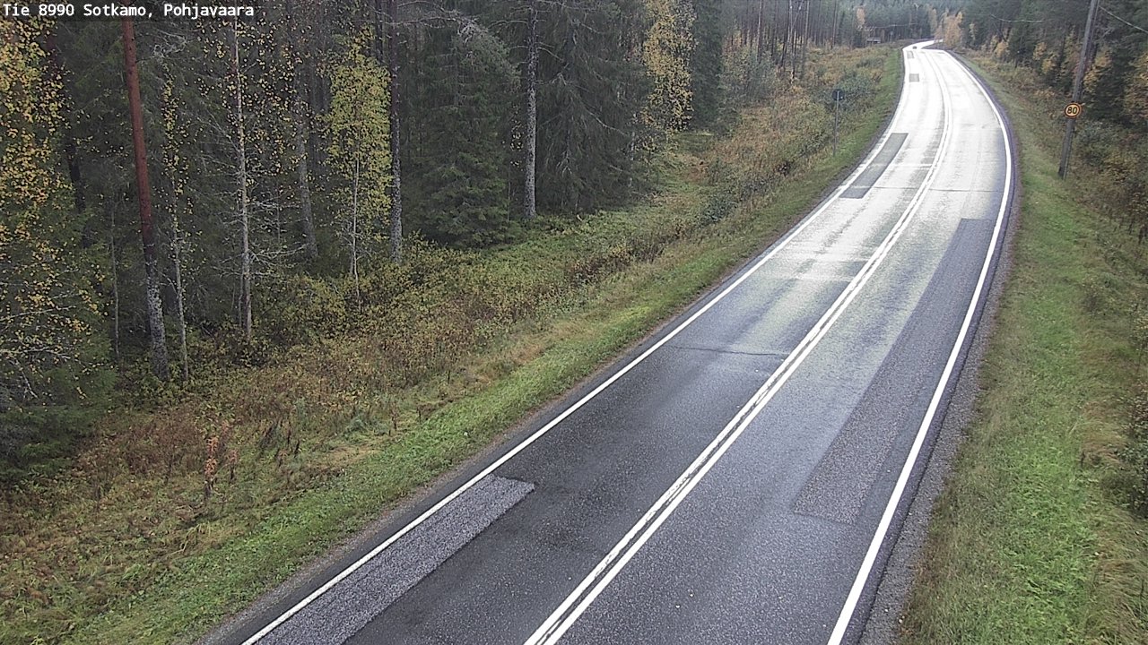 Weather Camera Image Road 8990 Sotkamo, Pohjavaara, Sotkamo, Kainuu