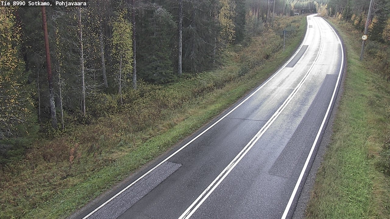 Weather Camera Image Road 8990 Sotkamo, Pohjavaara, Sotkamo, Kainuu