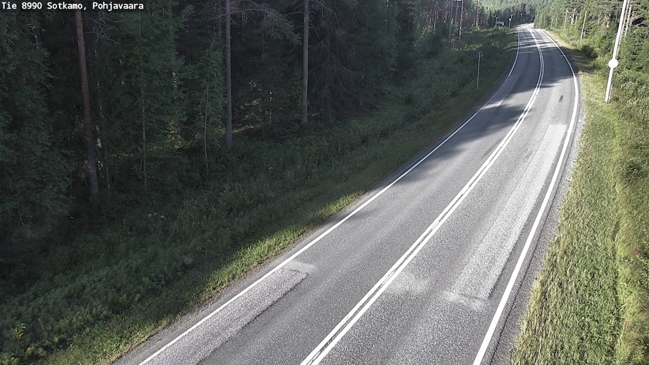 Weather Camera Image Road 8990 Sotkamo, Pohjavaara, Sotkamo, Kainuu
