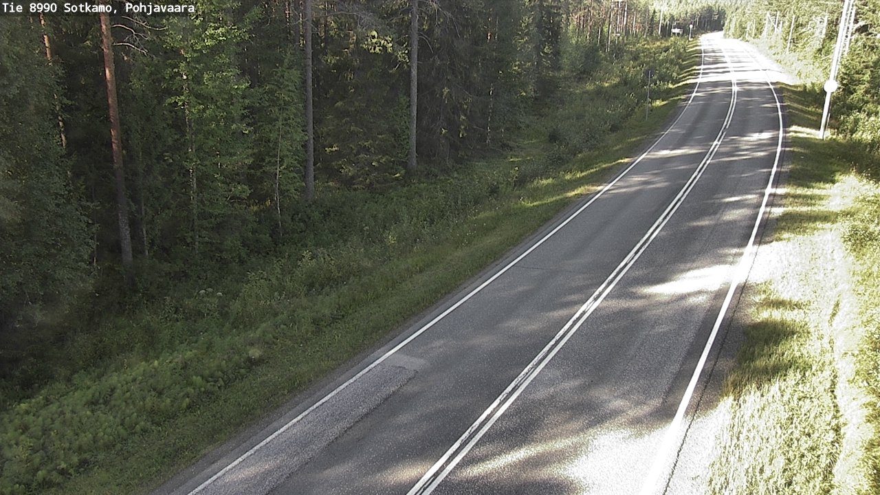 Weather Camera Image Road 8990 Sotkamo, Pohjavaara, Sotkamo, Kainuu