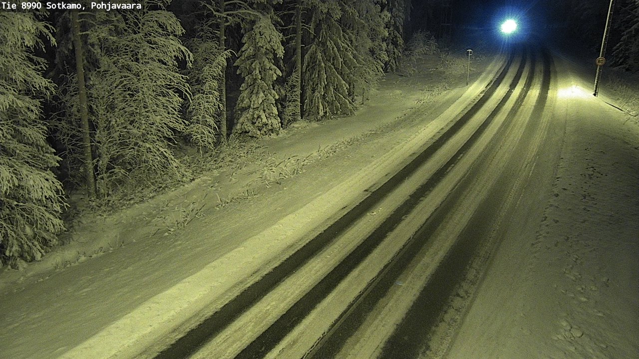 Weather Camera Image Road 8990 Sotkamo, Pohjavaara, Sotkamo, Kainuu