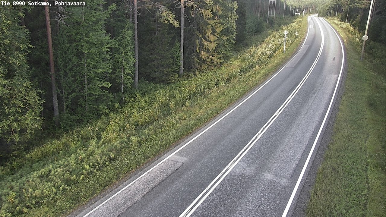 Weather Camera Image Road 8990 Sotkamo, Pohjavaara, Sotkamo, Kainuu