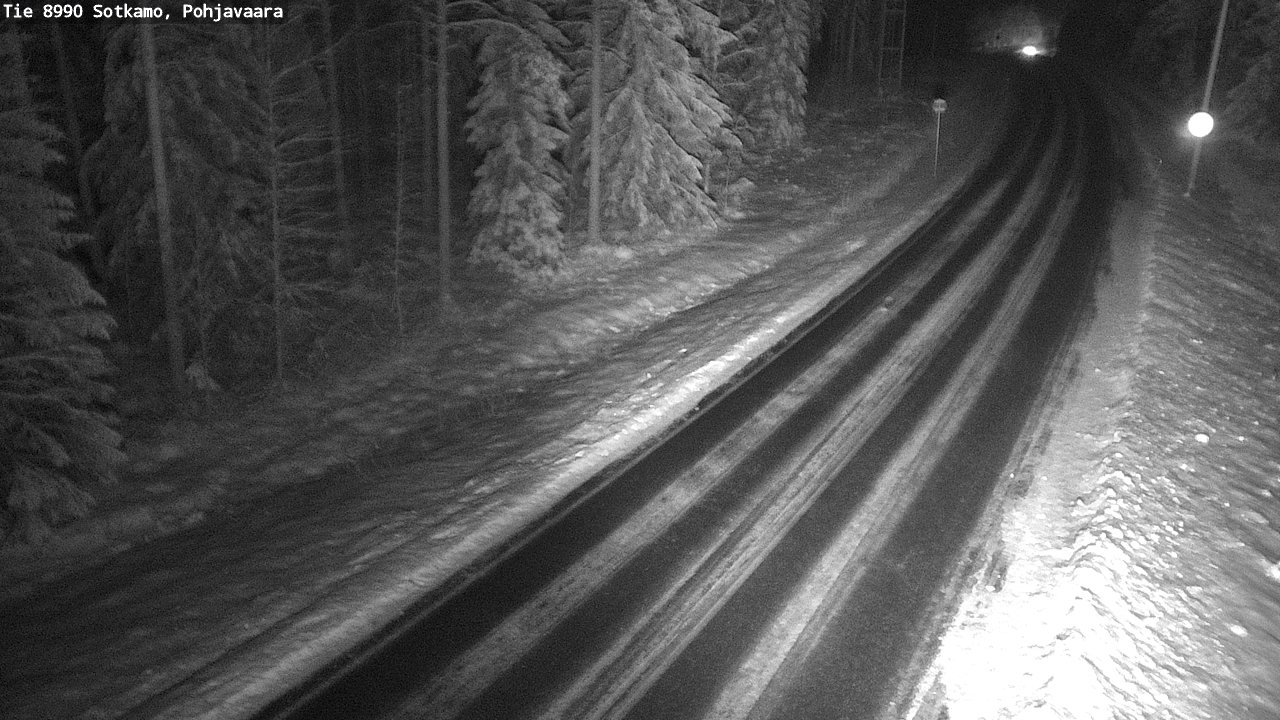 Weather Camera Image Väg 8990 Sotkamo, Pohjavaara, Sotkamo, Kainuu