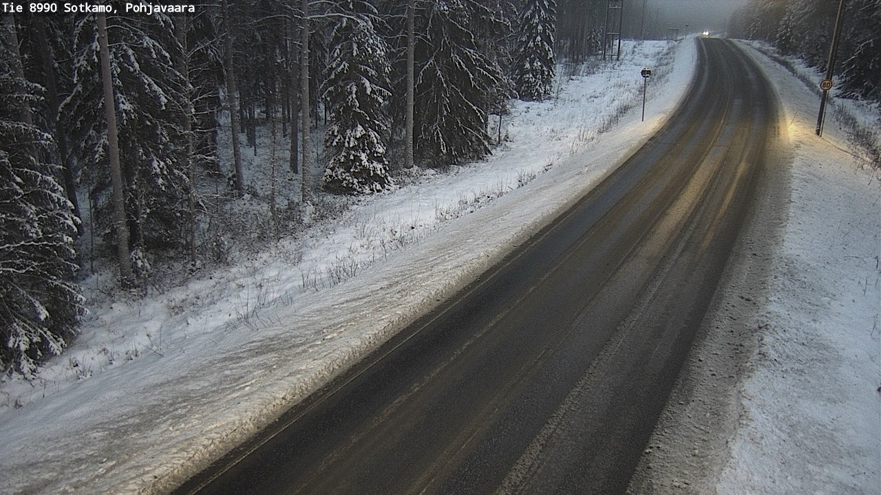 Weather Camera Image Road 8990 Sotkamo, Pohjavaara, Sotkamo, Kainuu