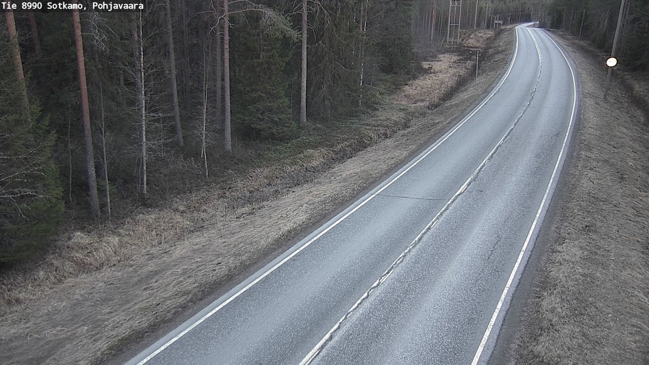 Weather Camera Image Road 8990 Sotkamo, Pohjavaara, Sotkamo, Kainuu
