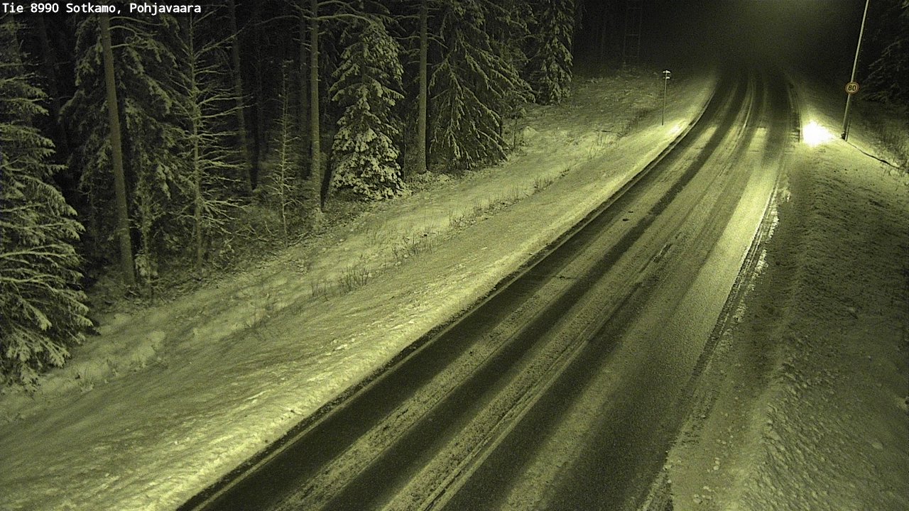 Weather Camera Image Väg 8990 Sotkamo, Pohjavaara, Sotkamo, Kainuu