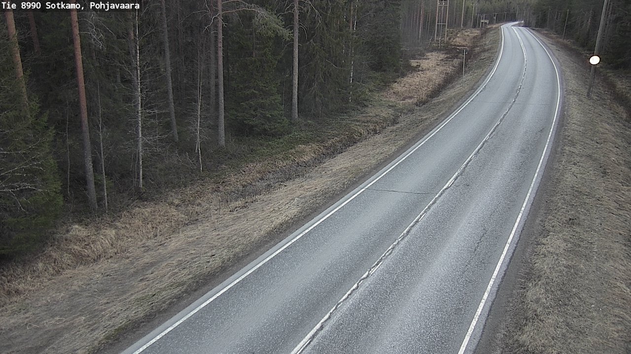 Weather Camera Image Road 8990 Sotkamo, Pohjavaara, Sotkamo, Kainuu