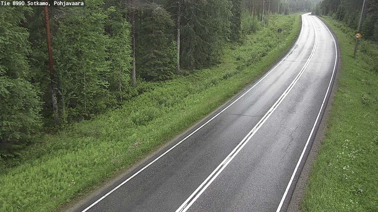 Weather Camera Image Road 8990 Sotkamo, Pohjavaara, Sotkamo, Kainuu