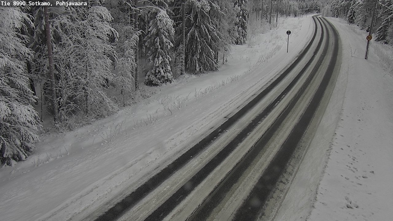 Weather Camera Image Road 8990 Sotkamo, Pohjavaara, Sotkamo, Kainuu