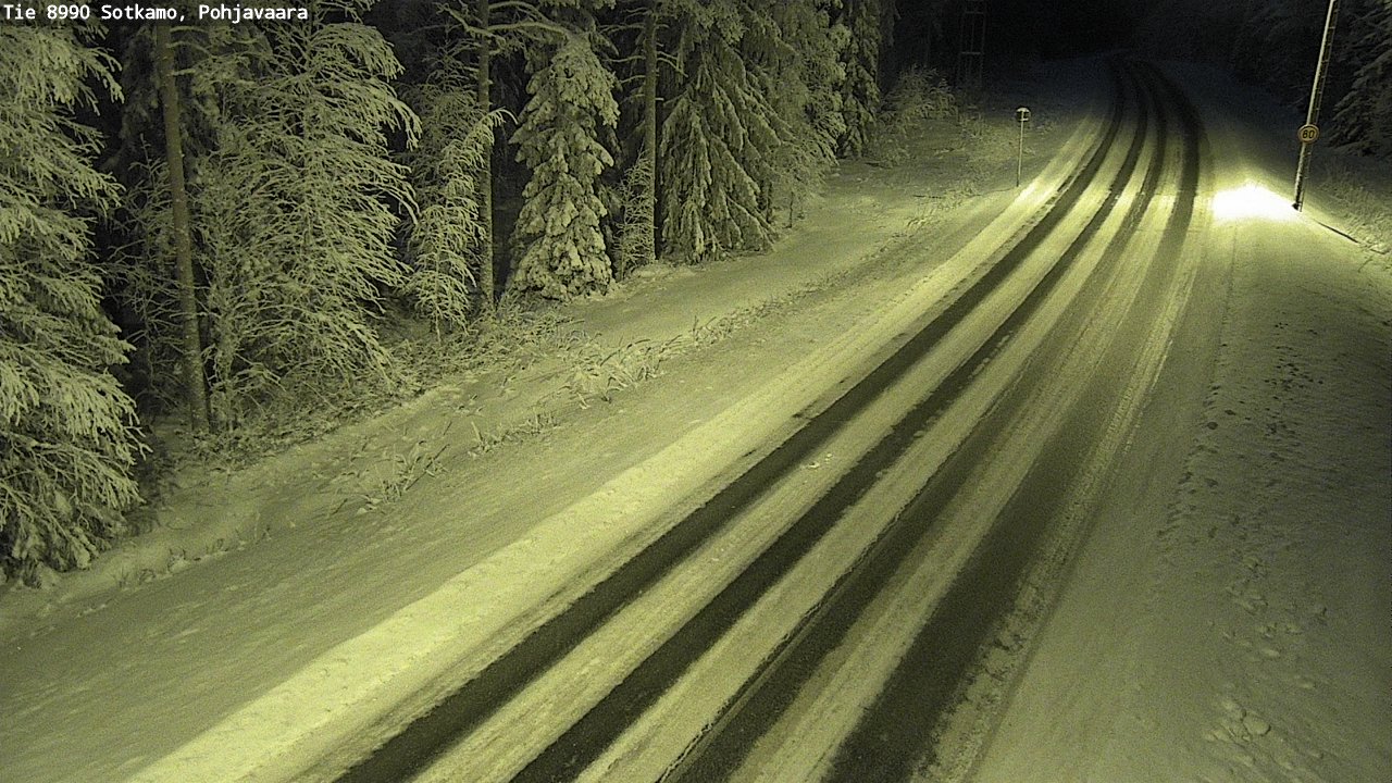 Weather Camera Image Road 8990 Sotkamo, Pohjavaara, Sotkamo, Kainuu
