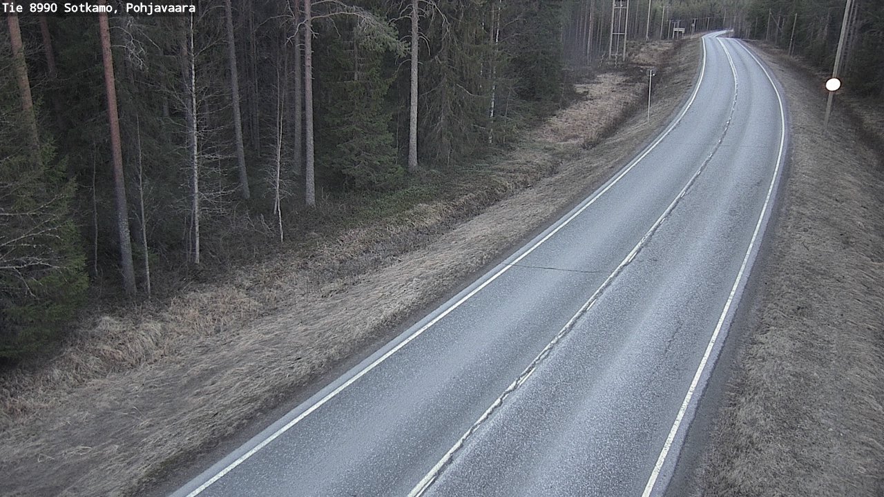 Weather Camera Image Road 8990 Sotkamo, Pohjavaara, Sotkamo, Kainuu
