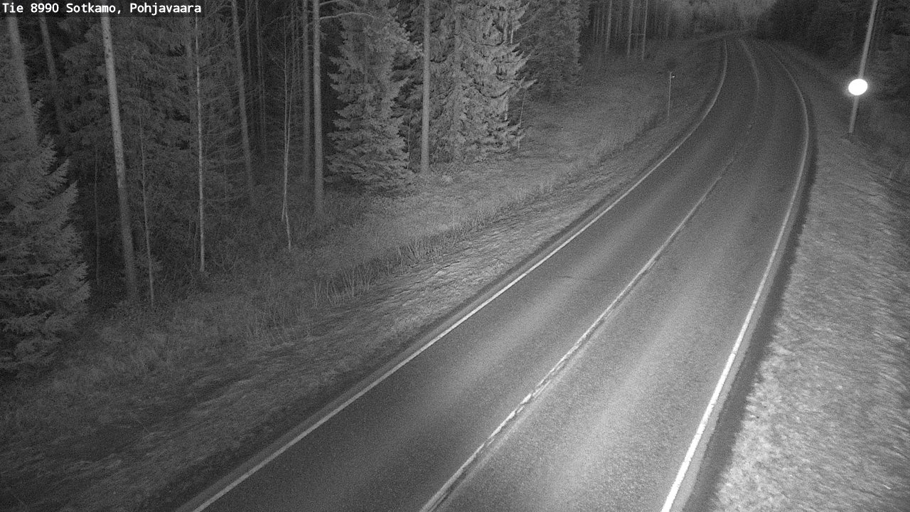 Weather Camera Image Road 8990 Sotkamo, Pohjavaara, Sotkamo, Kainuu
