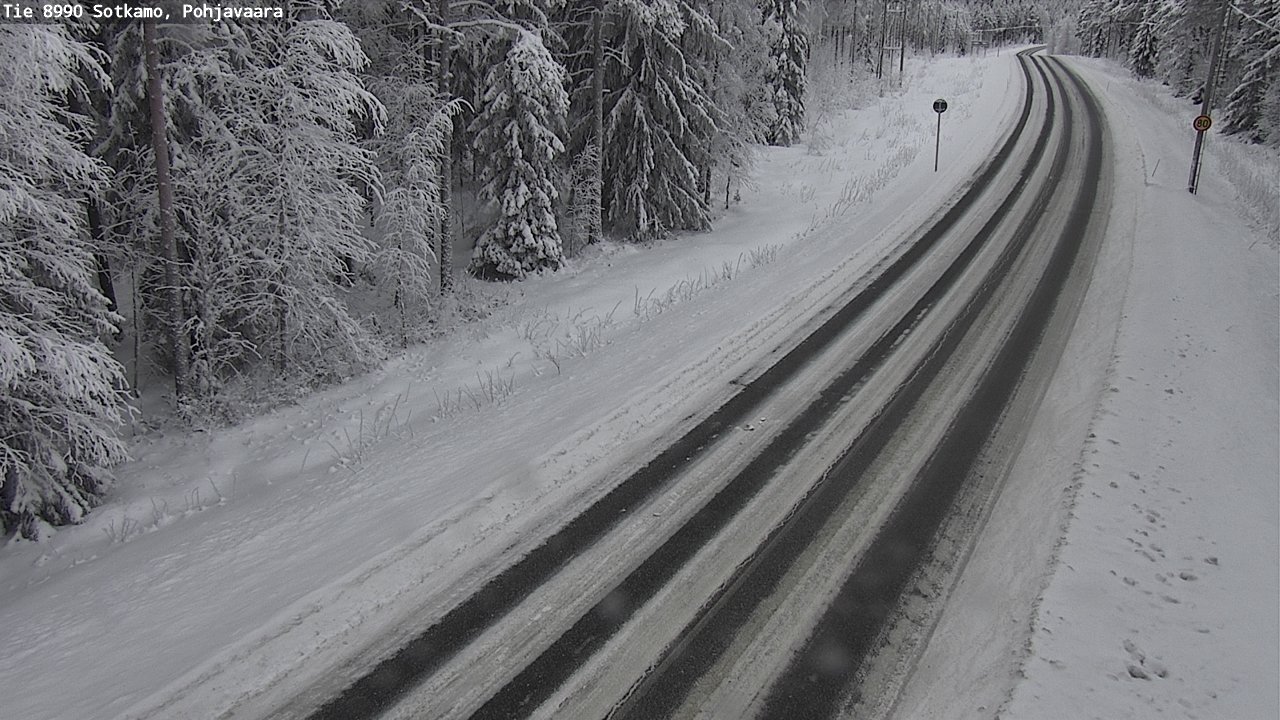Weather Camera Image Road 8990 Sotkamo, Pohjavaara, Sotkamo, Kainuu