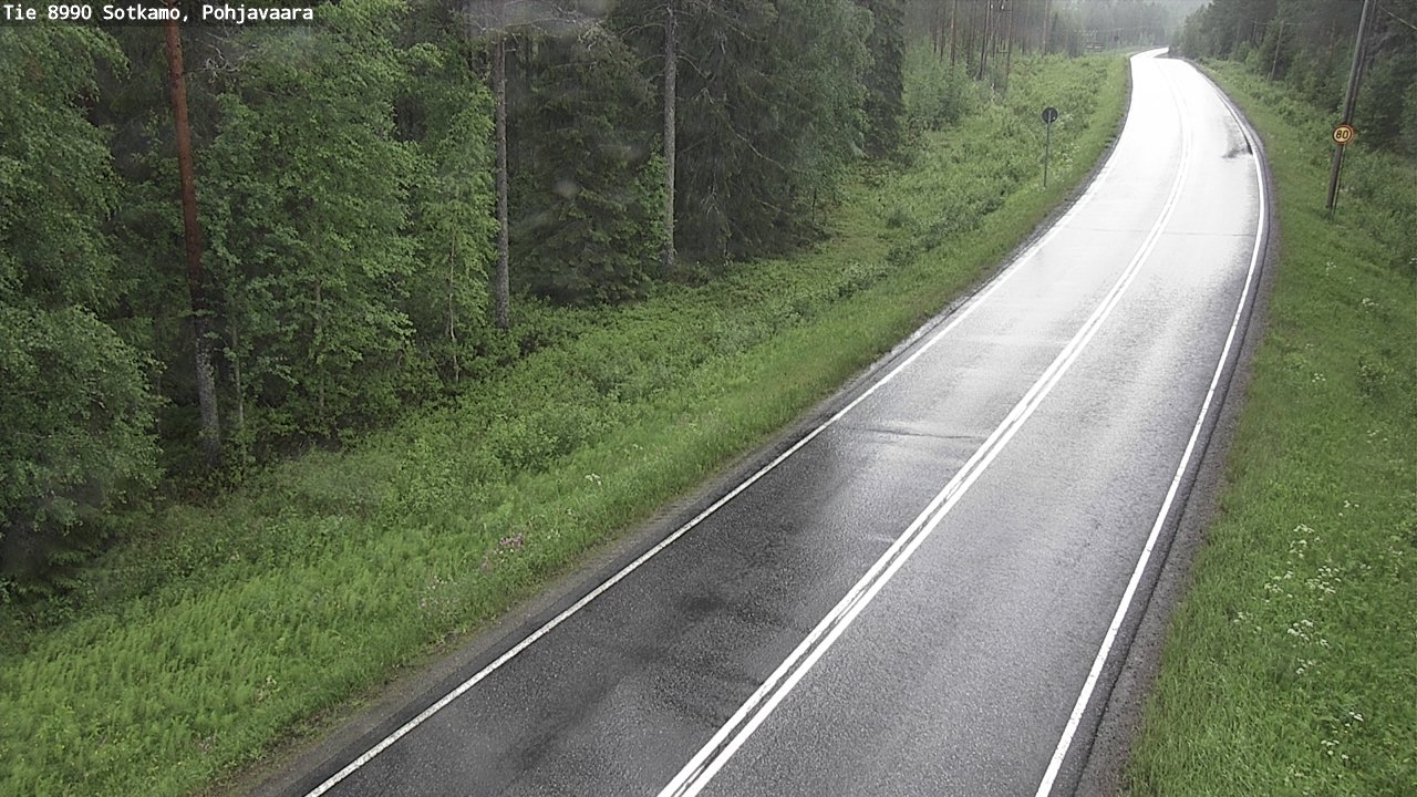 Weather Camera Image Road 8990 Sotkamo, Pohjavaara, Sotkamo, Kainuu