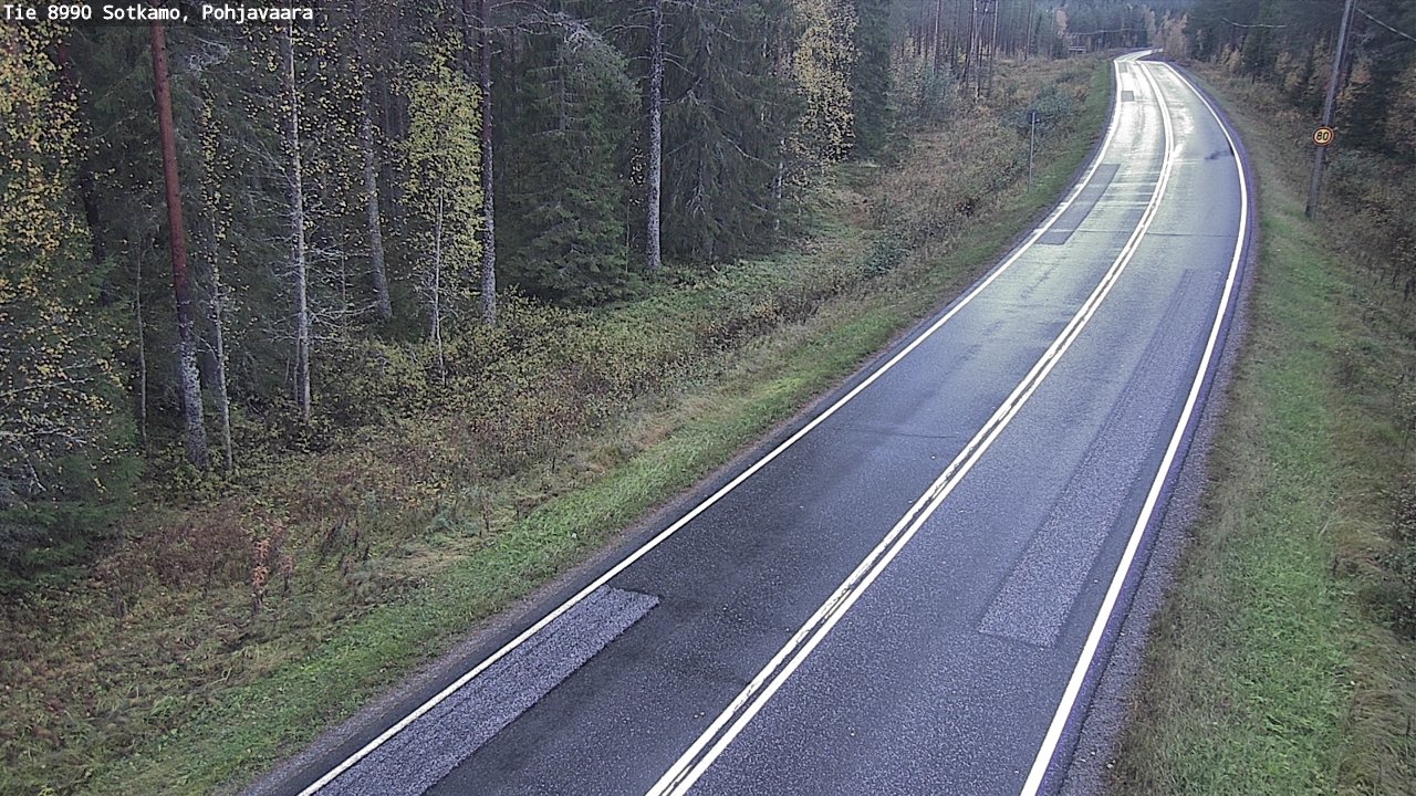 Weather Camera Image Road 8990 Sotkamo, Pohjavaara, Sotkamo, Kainuu