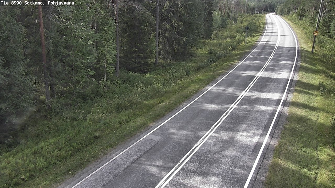 Weather Camera Image Road 8990 Sotkamo, Pohjavaara, Sotkamo, Kainuu