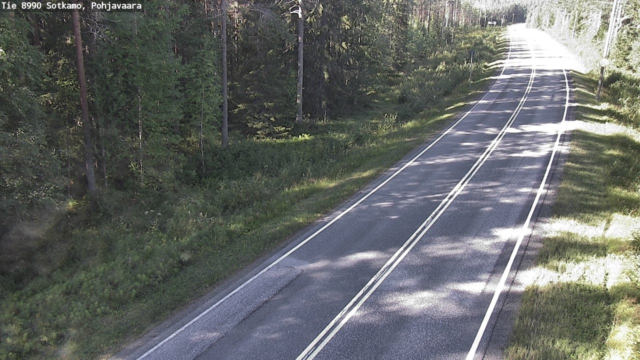 Weather Camera Image Road 8990 Sotkamo, Pohjavaara, Sotkamo, Kainuu