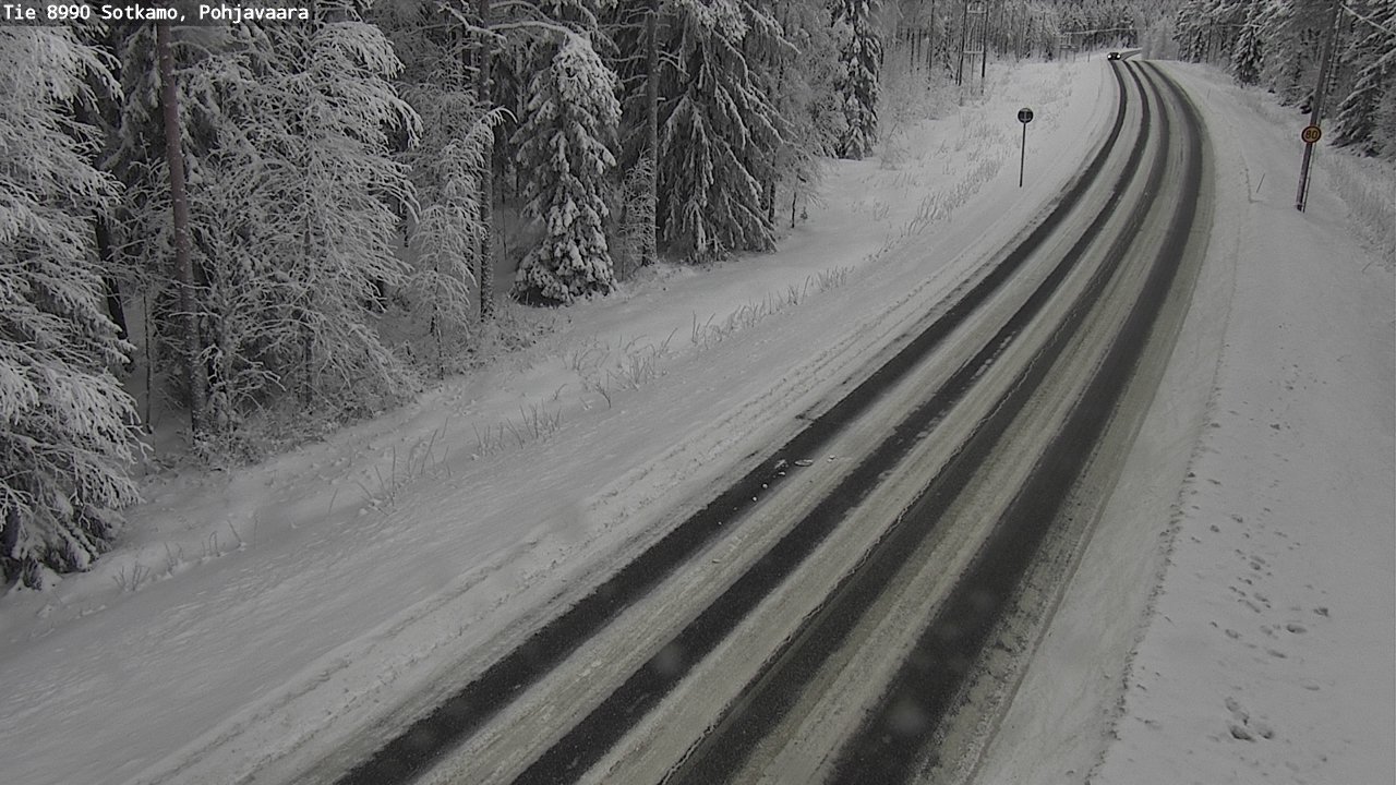 Weather Camera Image Road 8990 Sotkamo, Pohjavaara, Sotkamo, Kainuu