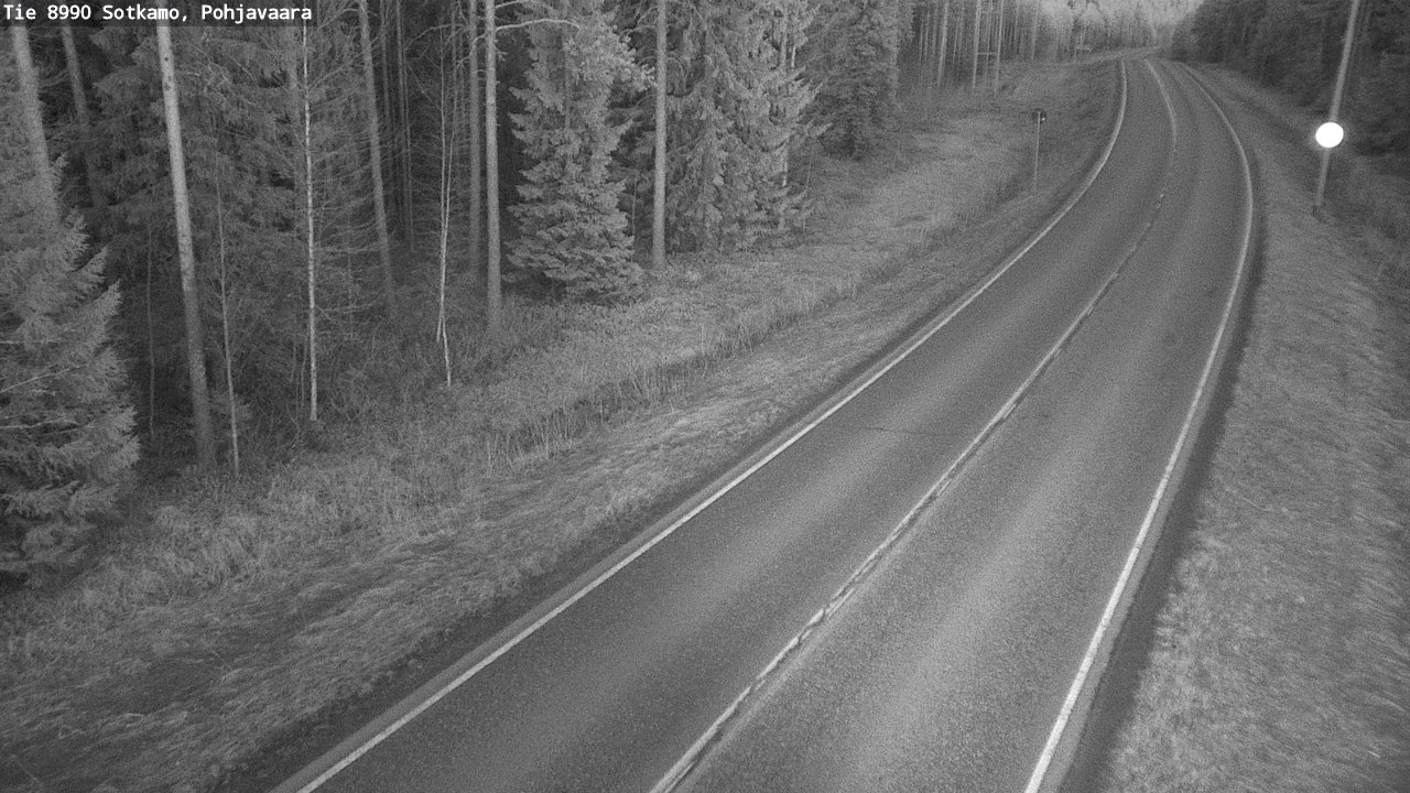 Weather Camera Image Road 8990 Sotkamo, Pohjavaara, Sotkamo, Kainuu