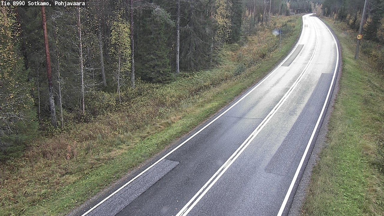 Weather Camera Image Road 8990 Sotkamo, Pohjavaara, Sotkamo, Kainuu
