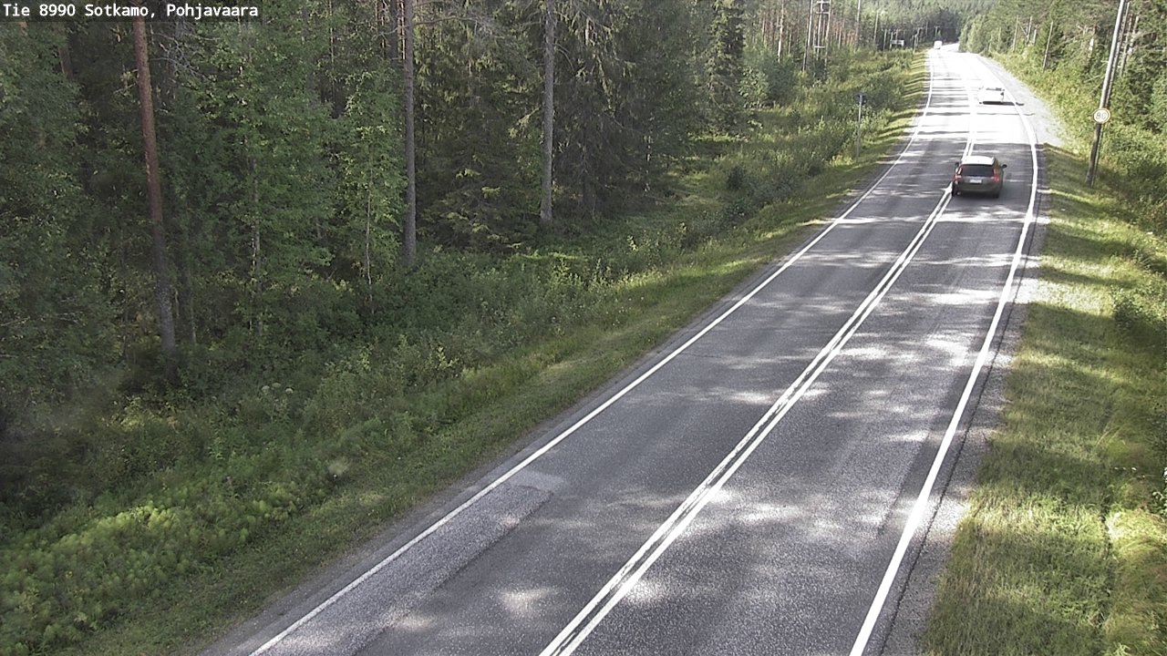 Weather Camera Image Road 8990 Sotkamo, Pohjavaara, Sotkamo, Kainuu