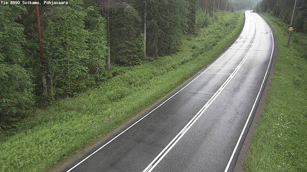 Weather Camera Image Road 8990 Sotkamo, Pohjavaara, Sotkamo, Kainuu