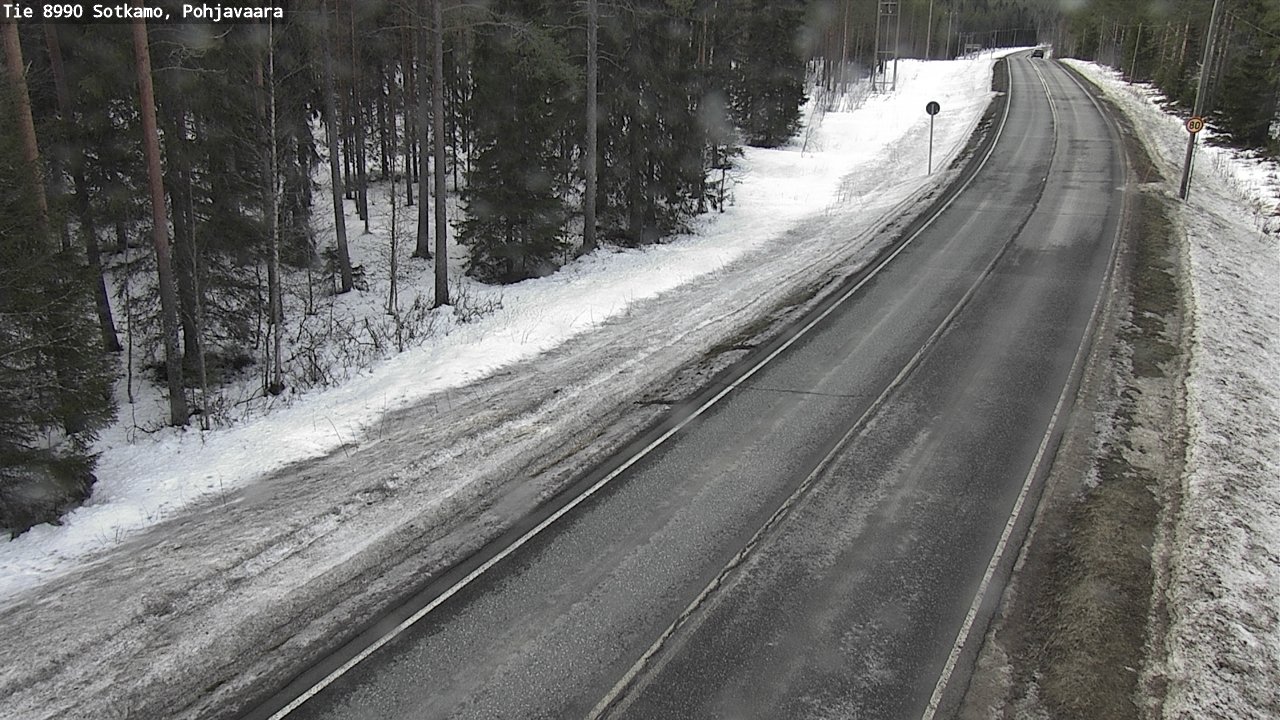 Weather Camera Image Road 8990 Sotkamo, Pohjavaara, Sotkamo, Kainuu
