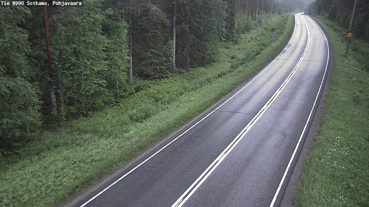 Weather Camera Image Road 8990 Sotkamo, Pohjavaara, Sotkamo, Kainuu
