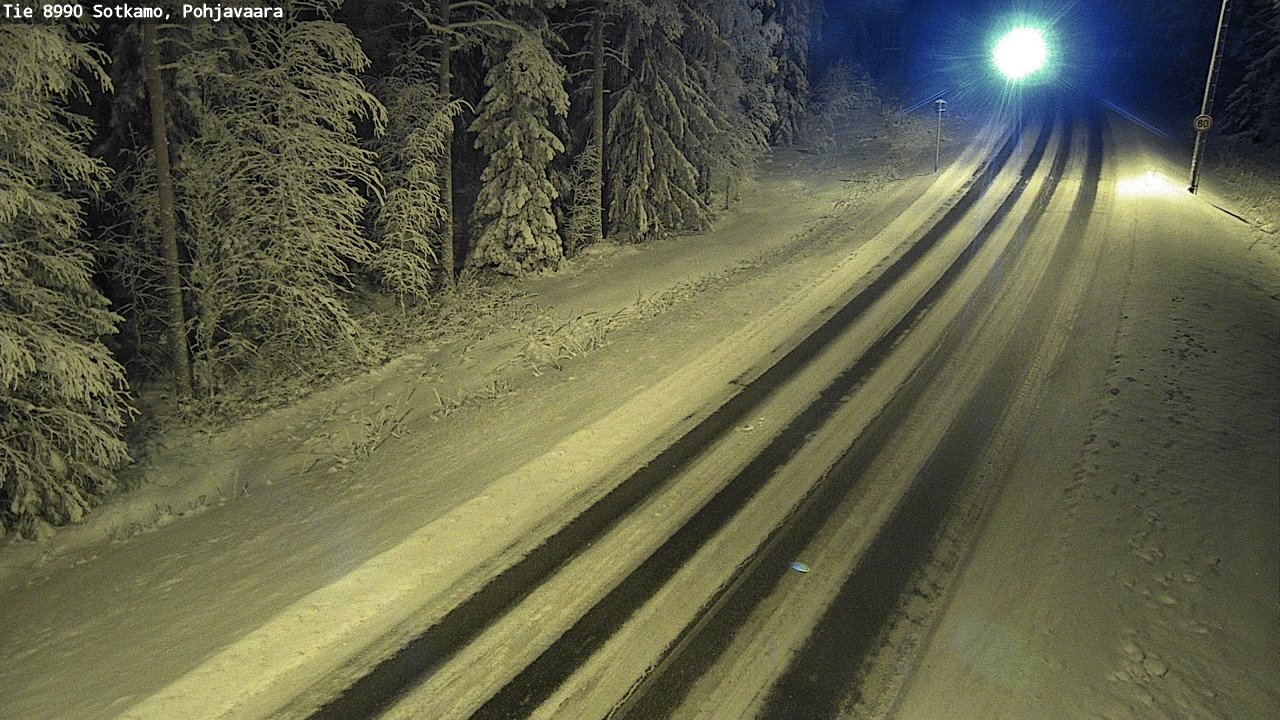 Weather Camera Image Road 8990 Sotkamo, Pohjavaara, Sotkamo, Kainuu