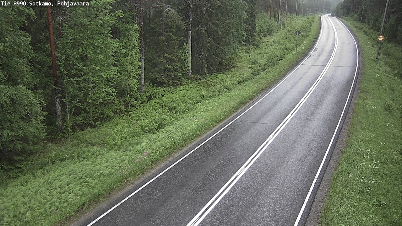 Weather Camera Image Road 8990 Sotkamo, Pohjavaara, Sotkamo, Kainuu