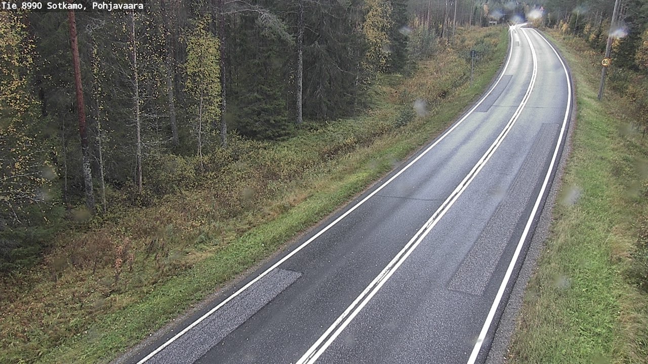 Weather Camera Image Road 8990 Sotkamo, Pohjavaara, Sotkamo, Kainuu