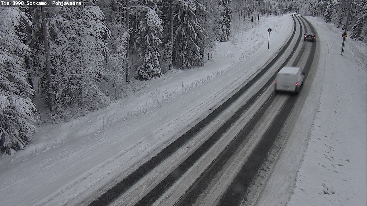 Weather Camera Image Road 8990 Sotkamo, Pohjavaara, Sotkamo, Kainuu