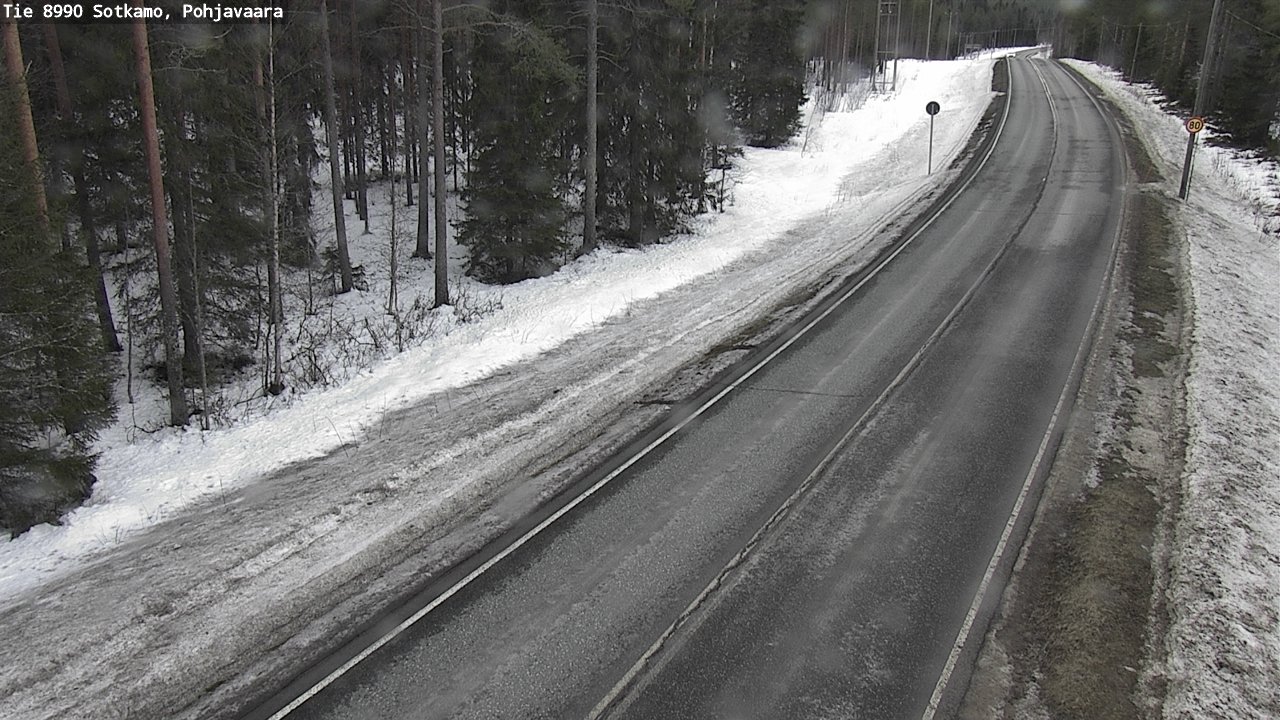 Weather Camera Image Road 8990 Sotkamo, Pohjavaara, Sotkamo, Kainuu