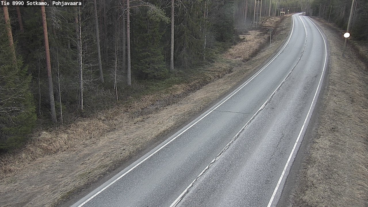 Weather Camera Image Väg 8990 Sotkamo, Pohjavaara, Sotkamo, Kainuu