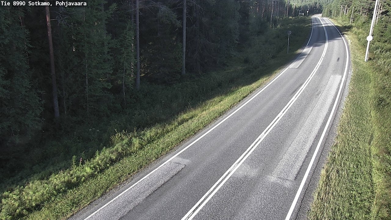 Weather Camera Image Road 8990 Sotkamo, Pohjavaara, Sotkamo, Kainuu