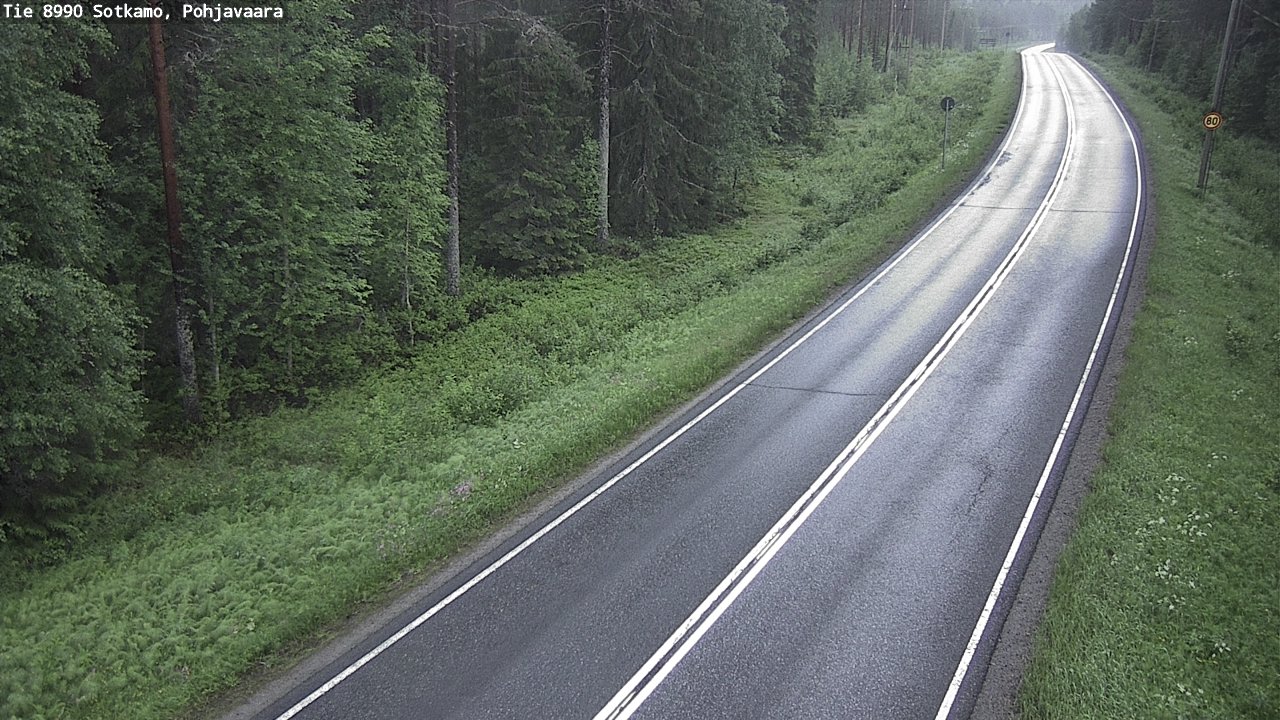Weather Camera Image Road 8990 Sotkamo, Pohjavaara, Sotkamo, Kainuu