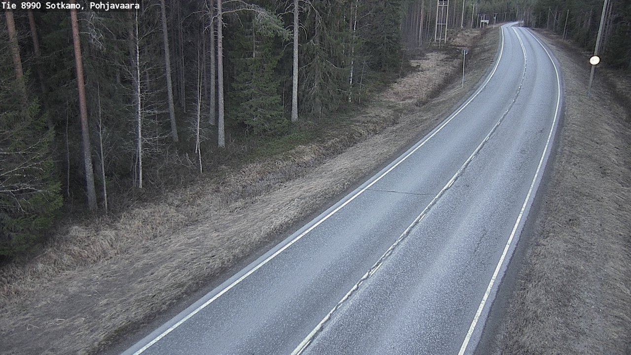 Weather Camera Image Road 8990 Sotkamo, Pohjavaara, Sotkamo, Kainuu