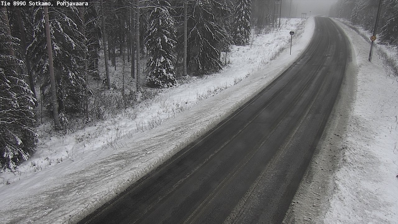 Weather Camera Image Väg 8990 Sotkamo, Pohjavaara, Sotkamo, Kainuu