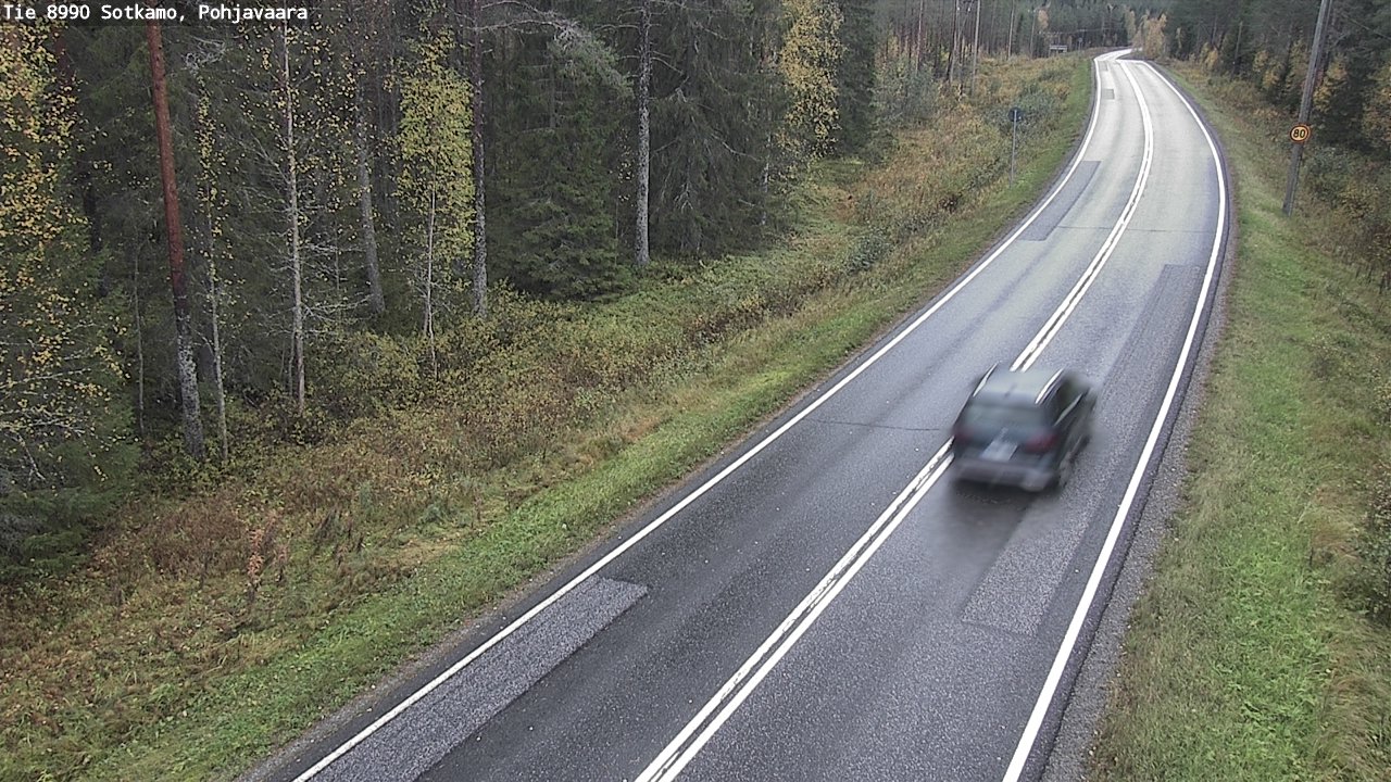 Weather Camera Image Road 8990 Sotkamo, Pohjavaara, Sotkamo, Kainuu